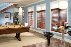 Faux Wood Blinds - Game Room